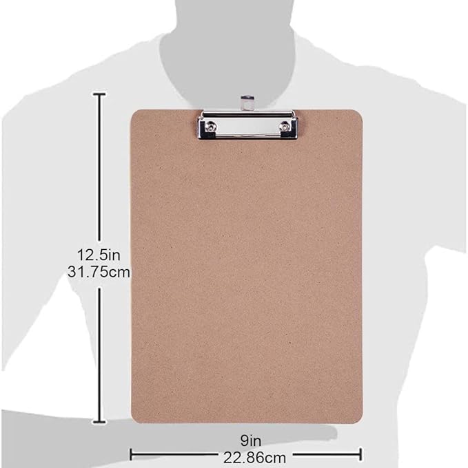 Clipboards Bulk, EZZGOL 36 Pack Letter Size Wood Clipboards, Low Profile Clip - Image 6