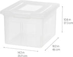 IRIS USA File Box, Plastic File Organizer - Image 4