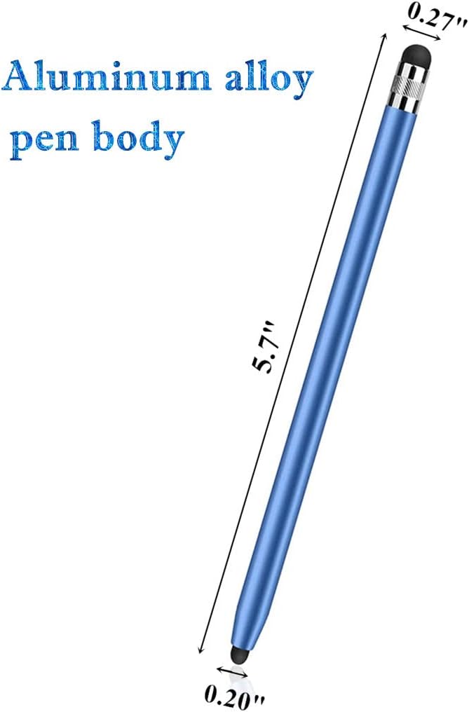 Stylus Pens for Touch Screens(2-Pack), Sensitivity & Precision Stylus Pens for iPhone/iPad/Samsung Galaxy/Tablets and All capacitive Touch Screen Devices + 4 Replaceable Rubber Tips