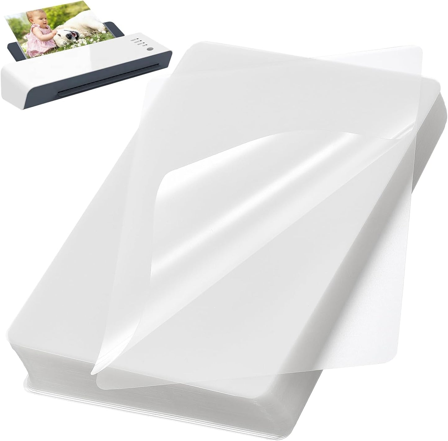 Clear Thermal Laminating Plastic Paper Laminator Sheets, 200 Pack 3 Mil Laminating Sheets, 9 x 11.5 Inch Thermal Laminating Pouches for Thermal Laminator