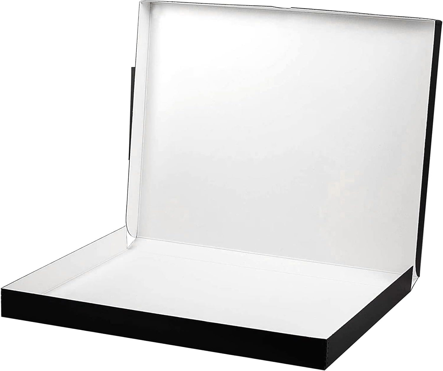 Lineco 16x20 Black Clamshell Archival Folio Storage Box, 1.75" Deep. Acid-Free with Metal Edge. Preserves Picture Longevity, Organize Photos or Documents, Crafts, DIY