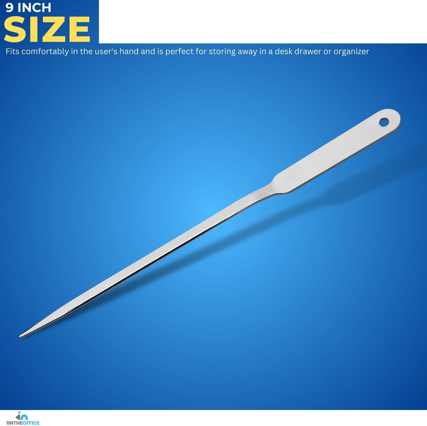 1InTheOffice Letter Opener, Stainless Steel Envelope Opener, 2 Pack
