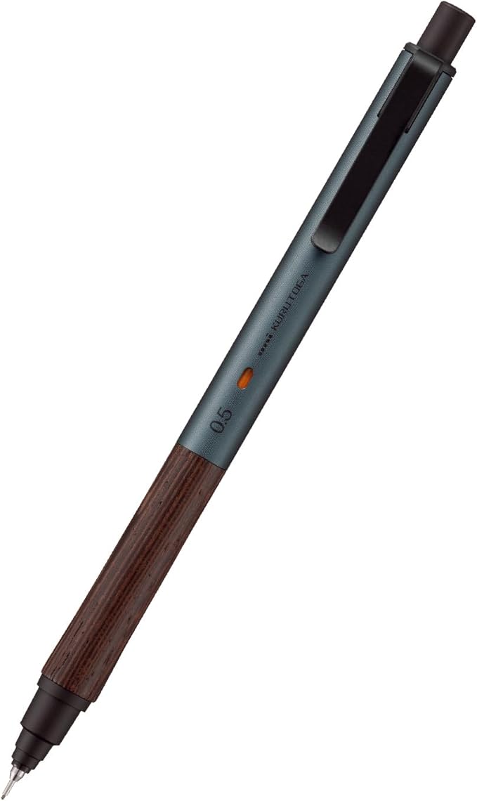 Uni Kuru Toga Wood, 0.5mm Mechanical Pencil, Auto Lead Rotation, Wooden Grip by Unknown