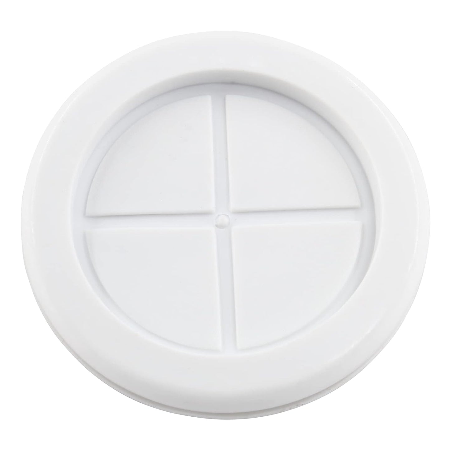 4 Pack Rubber Grommets 2" Inside Diameter 2-3/8" Drill Hole, Firewall Plug Grommet Rubber Grommets Wire Protection, Double Sided Round (White)