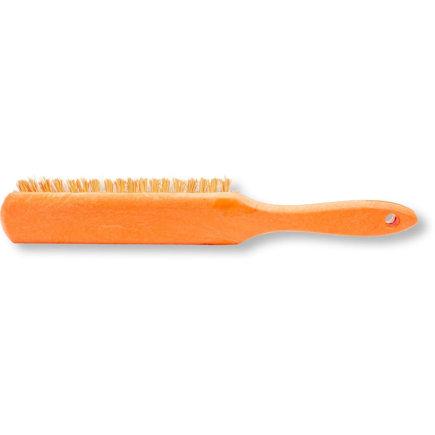 SPARTA Handheld Soft Counter Brush 8 Inch Bristle Span, Multi-Use Dust Brush with 5 Inch Handle for Tables, Countertops, and Delicate Surfaces, Polyester, Orange