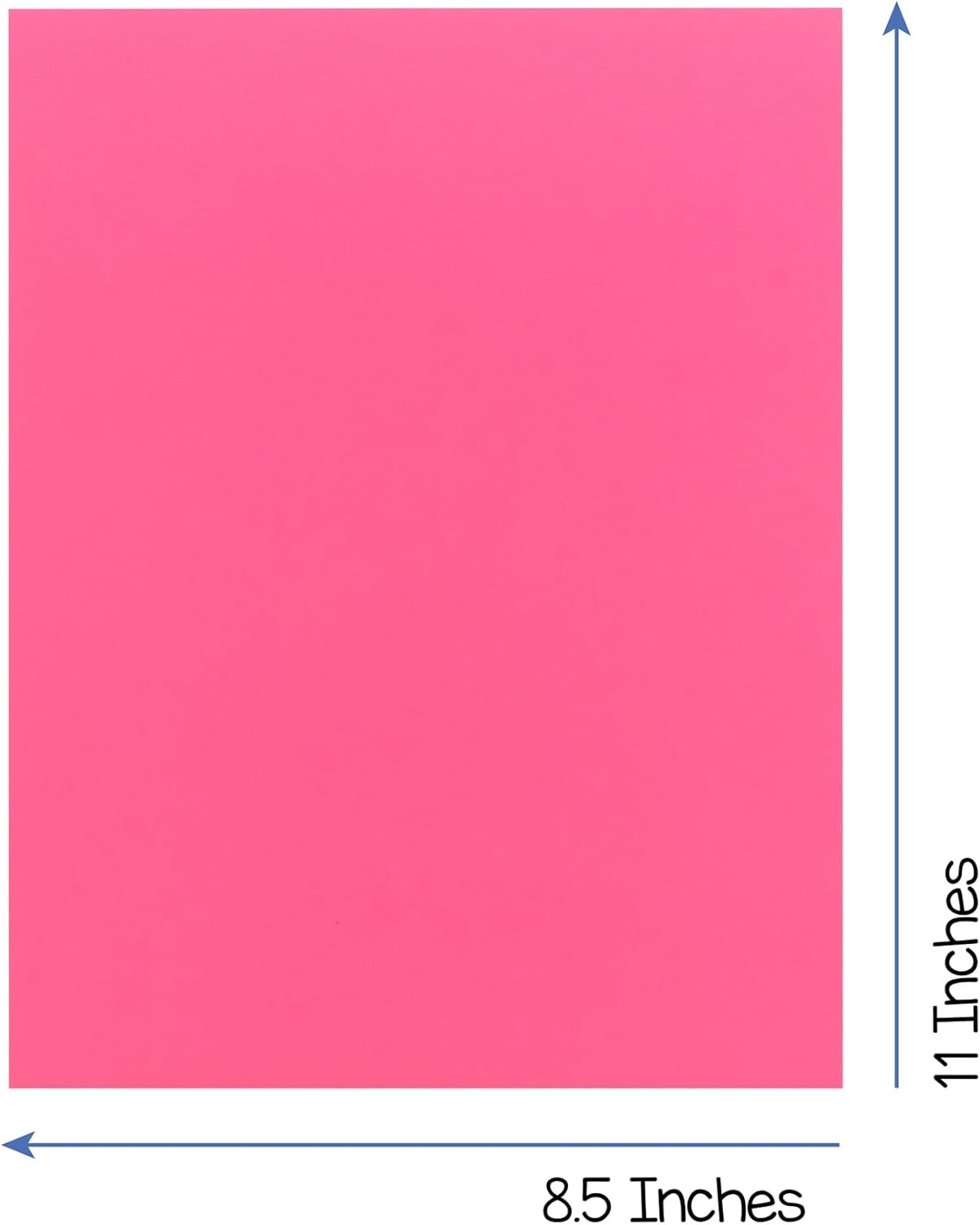 Hygloss Pink Bright Colored Cardstock - 8.5x11-Inch, 90 Sheets, 65 lb/ 176 gsm, Fade-Resistant, Acid-Free Color Card Stock Paper