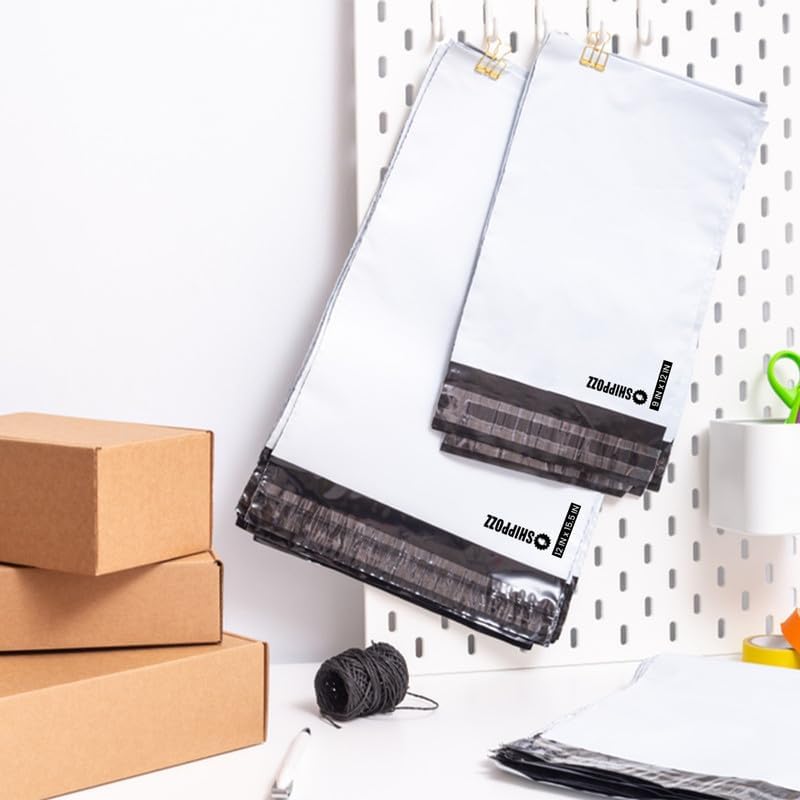 14.5 x 19 1000pcs Shippozz Poly Mailers – Durable Shipping Envelopes with Strong Adhesive Seal, Waterproof and Tear-Resistant Design – Ideal for Clothing, Books, and Accessories