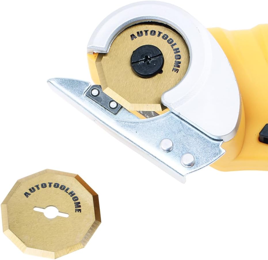 4PCS Titanium Coated Replacement Rotary Blades for Worx ZipSnip Cordless Electric Scissors Compatible with WA2300,RC2600K,RC2601, RC2602, WX080L, WX081L Box Cutter