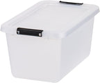 IRIS USA 6-Pack Clip Box with Latching Lids, 13 Quart Craft Storage Bins - Image 8
