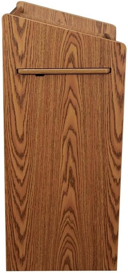 Pemberly Row Modern Wood Aristocrat Non-Sound Lectern in Medium Oak