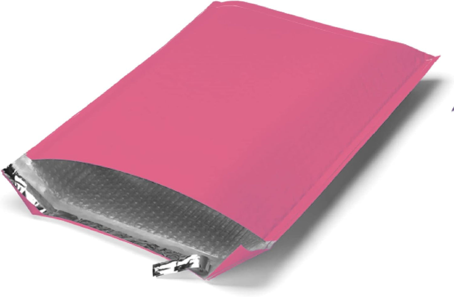 The Boxery Colored Poly Bubble Mailers (#5 10.5x16'', Pink)