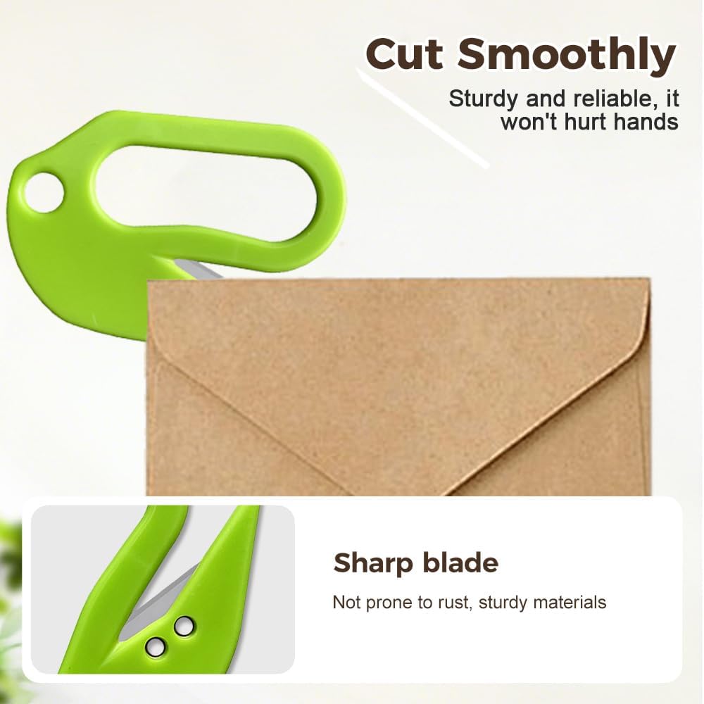 Letter Opener Envelope Slitter, 2025 New Envelope Opener without Damage, Letters Openers for Home, Office, Postal, Women, Men, Office Worker, Graduate, Students (6-Color)