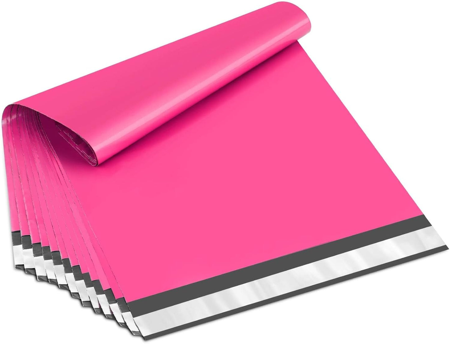 UCGOU Poly Mailers 14.5x19 Inch Hot Pink 200 Pack Large Shipping Bags #7 Strong Thick Mailing Envelopes Self Sealing Adhesive Waterproof and Tear Proof Shipping Bags for Clothes