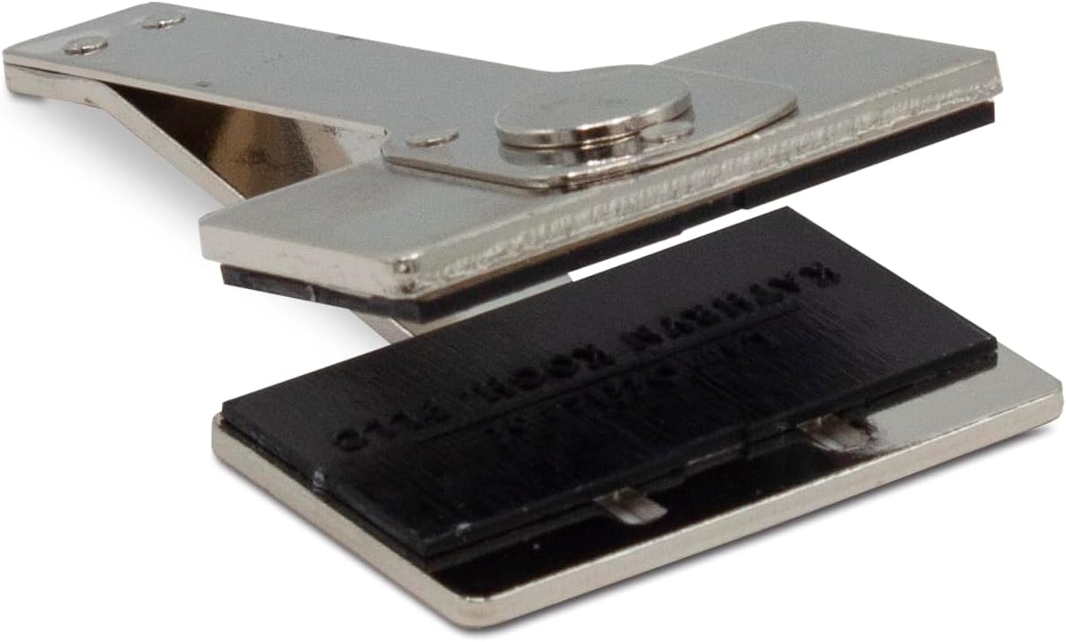 Shiny Custom Logo Embosser Insert - 1" x 2" Rectangular Personalized Paper Embosser - Insert Only