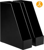 Amazon Basics Plastic Desk Organizer Magazine Rack and File Holder - Image 4