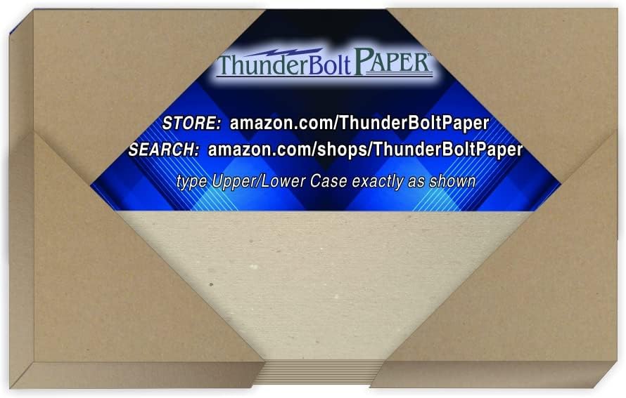 150 Sheets Chipboard 46pt (point) 3 X 5 Inches Medium Weight Photo|Card Size .046 Caliper Thickness Cardboard Craft|Packing Brown Kraft Paper Board