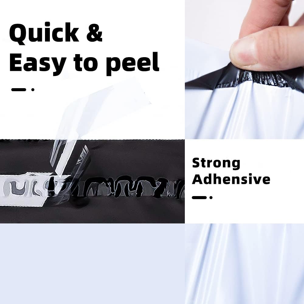 POLYSELLS 100 pcs 24x24 Inches White Poly Mailers Shipping Envelopes, Strong Adhesive Sealing, Waterproof, and Tear-resistant Postal Mailing Bags for Clothing, Books, and Accessories