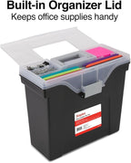 STAPLES Slim Portable File Tote, Letter Size - Image 3