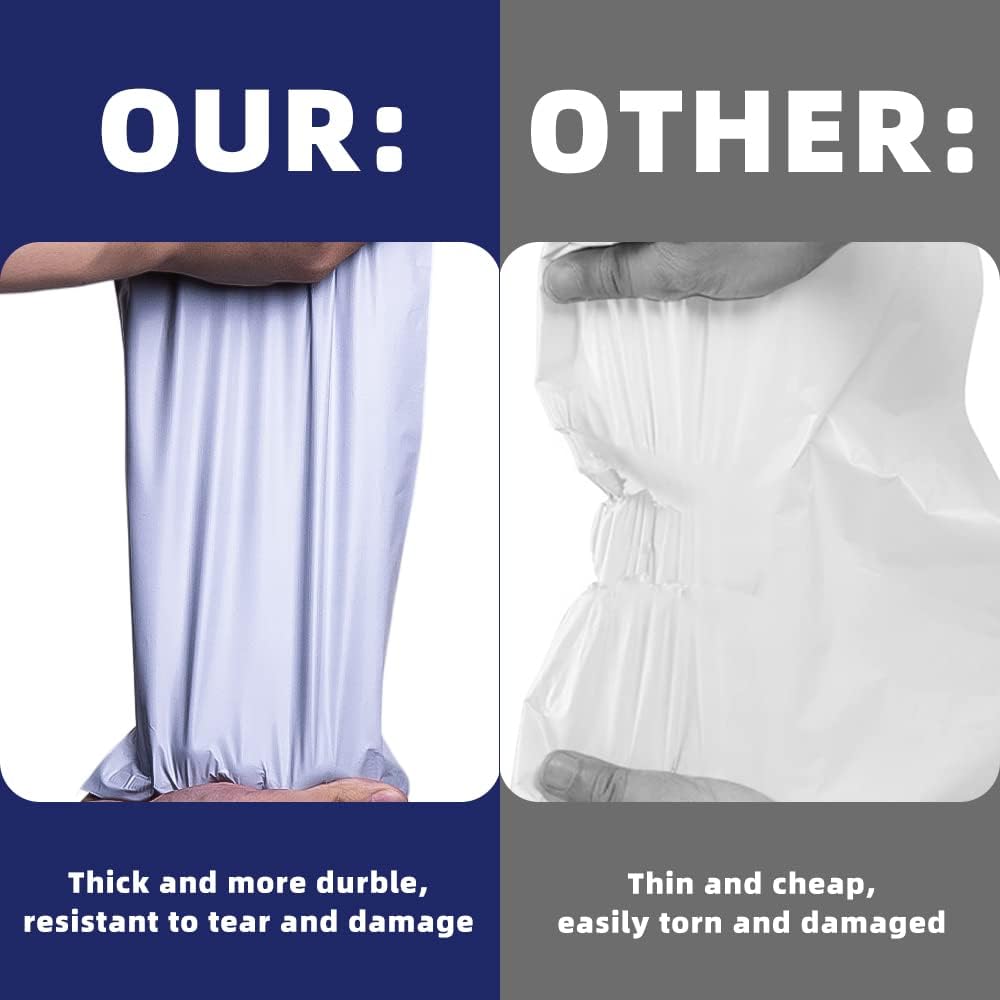 POLYSELLS 100 Pack 19x24 Inch White Poly Mailers Shipping Envelopes, Strong Adhesive Sealing, Waterproof, and Tear-resistant Postal Mailing Bags for Clothing, Books, and Accessories