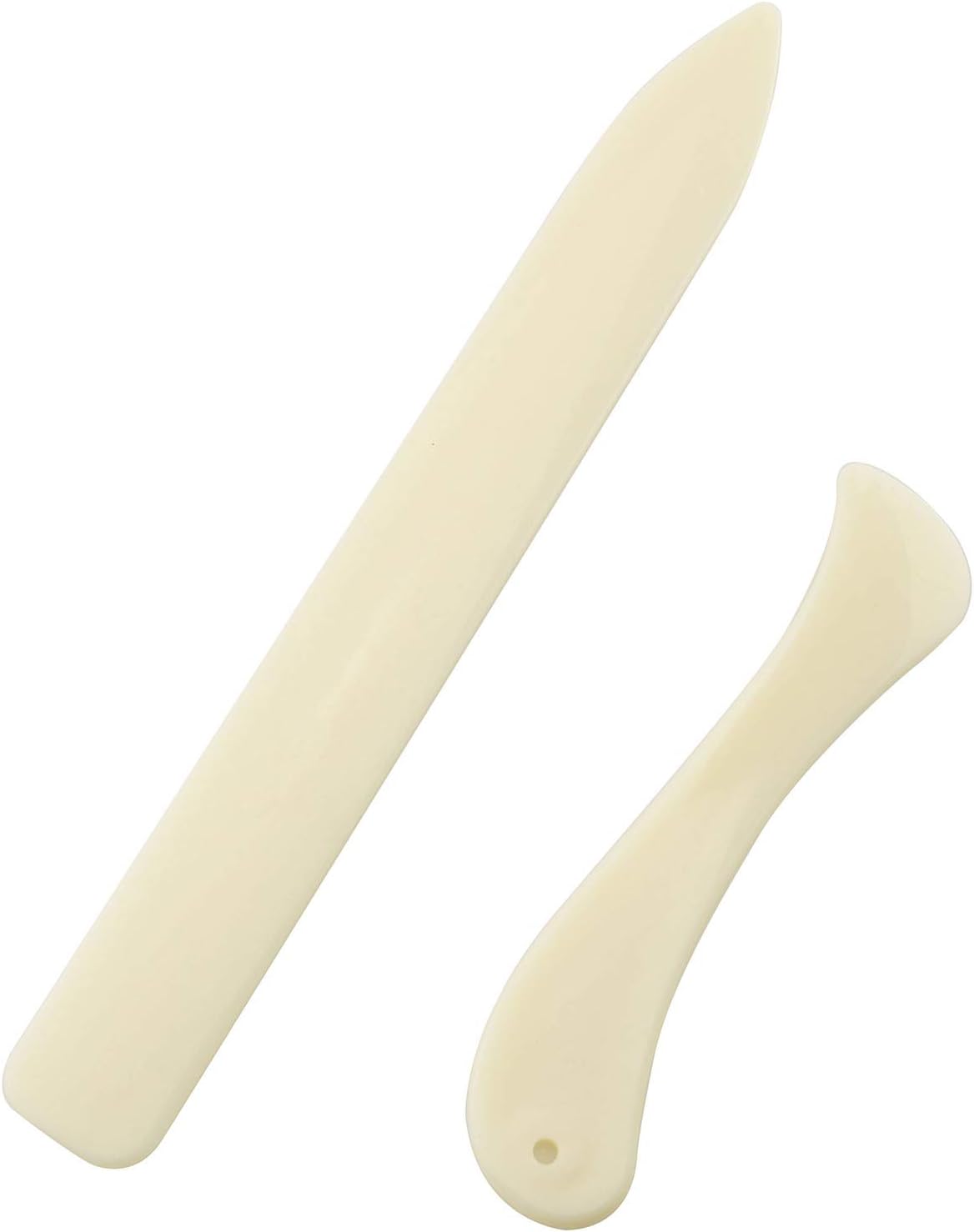 Tegg Bone Folder 2PCS Bone Paper Creaser Scoring Board Tool for Making Card Bookbinding Paper Crafts Leather Crafts