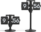 mooas Standing Height Adjustable Flip Desk Clock, Retro Vintage Analog Design by mooas