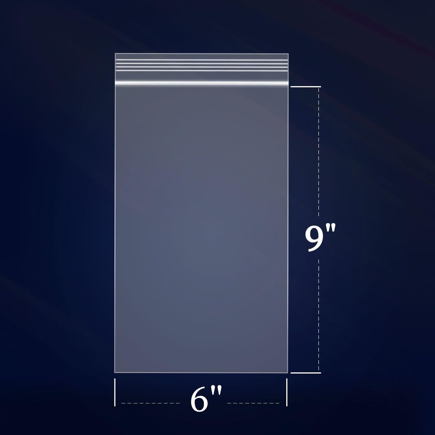 iMailer - 100 Count - 6" x 9" Clear Reclosable Zip Plastic Poly Bags 2 Mil for A7 A8 A9 Cards & Envelopes, Bakery, Cookies, Treats