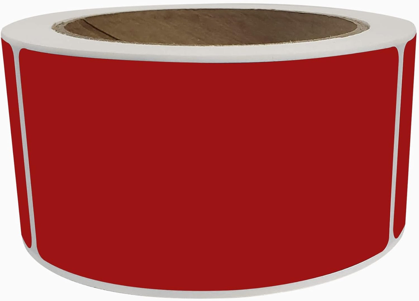 Royal Green Large Rectangular Labels 4x2 Sticker Roll (7.5cm x 2.5cm), Red Velvet - 250 Pack