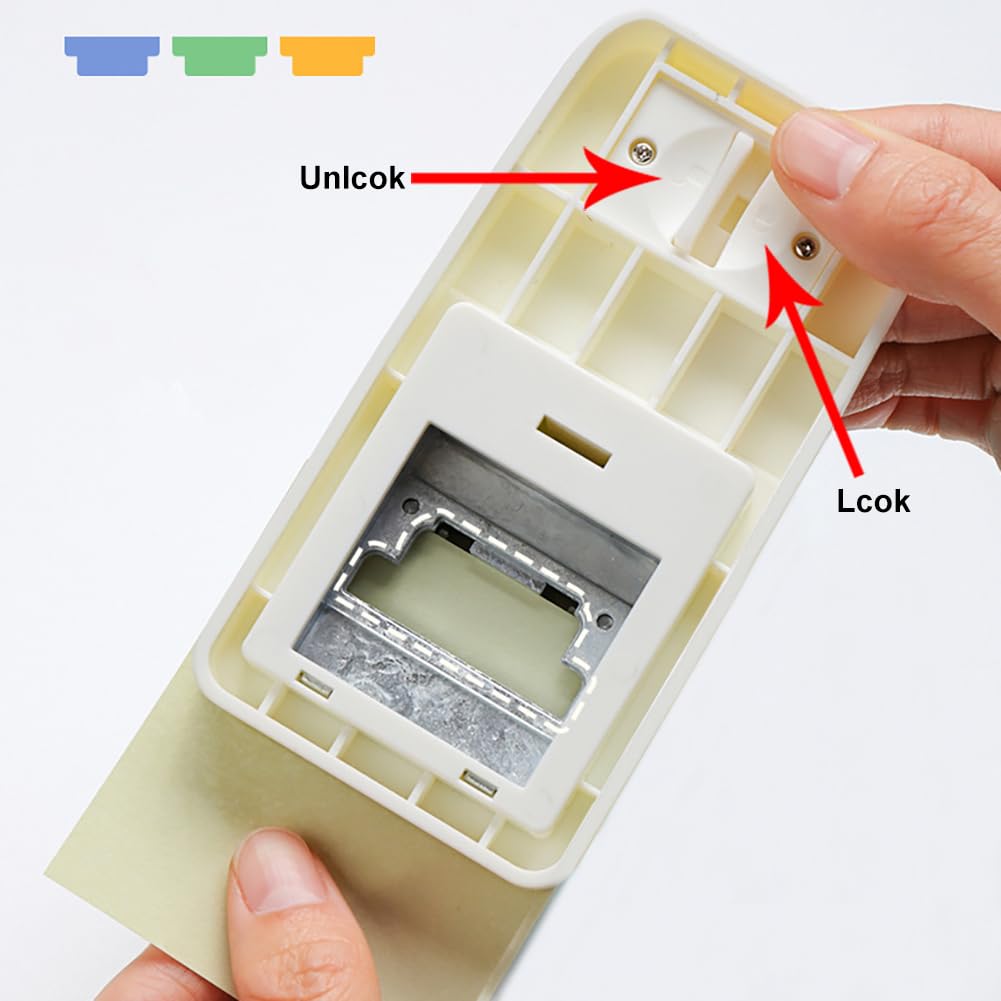 Tab Punch DIY Index Tabs Puncher Tag Punch Paper Punch for Scrapbooking, Journaling Tabs, Bible Tabs, Book Tabs, Planner Inserts and More Projects (White)
