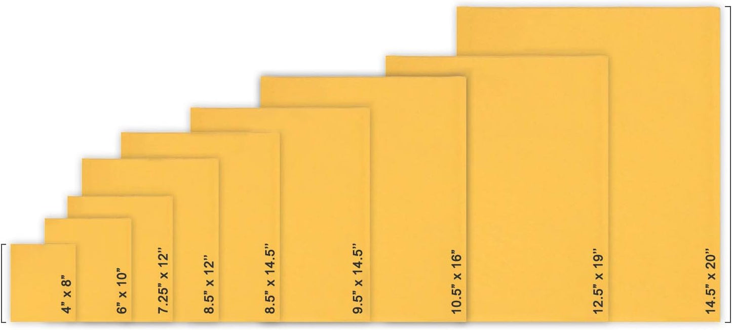 PackageZoom #000 4x8 Padded Envelopes Kraft Bubble Mailer Shipping Envelopes 500 Pack