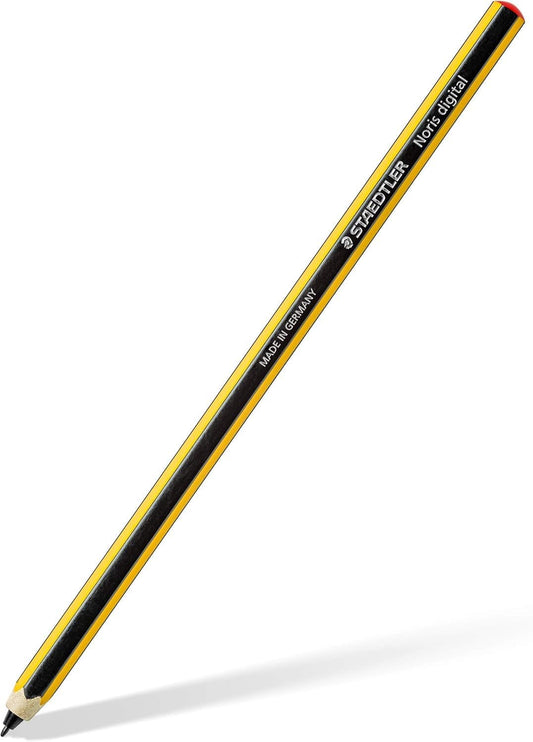 STAEDTLER Noris Classic Digital Stylus Pen: No Charging, EMR Palm Rejection, 4.096 Pressure Levels, Hexagonal Shape, Natural Writing and Drawing on Touchscreen Tablet, Laptop, Phone