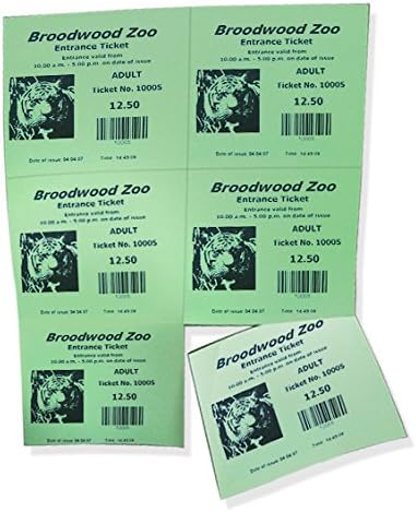 Laser Printer Blank Perforated Cards 6 up per Page, for School Registration Cards, Flower Delivery Cards, Inventory Tags, Wedding Response Cards, RSVP Cards, Trip Tickets, ETC, (200 Sheets Green)