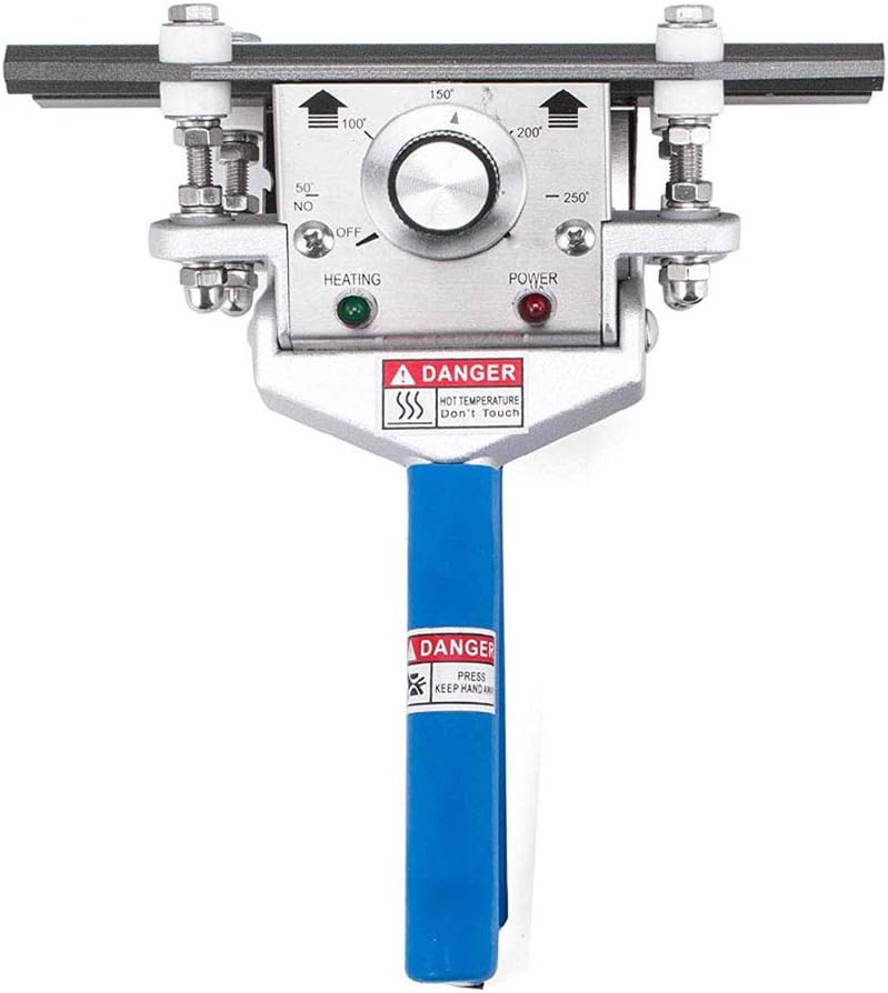 FKR-200 8" Hand Held Crimp Heat Sealer Bag Machine Tool Aluminum Foil Kraft (8 Inch Sealing Length)