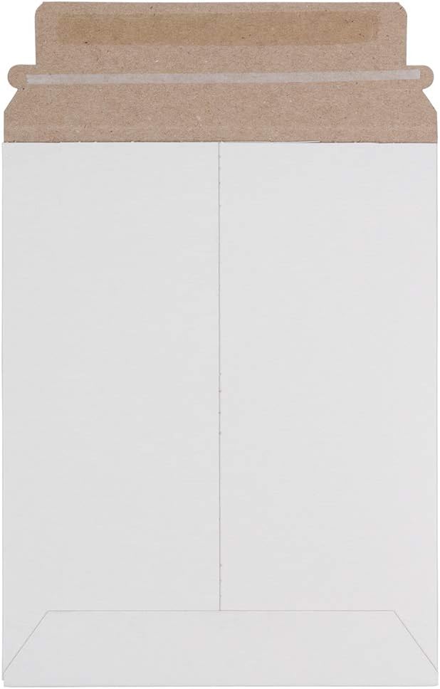 JAM Paper Recycled Photo Mailer Envelopes - 7" x 9" - White - 6/pack