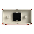 JONES CLOCKS® Odeon Desk Clock | Modern Rectangular Design | Orange | Stylish - Image 7