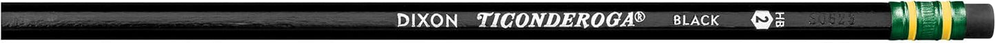 Ticonderoga Pencils, Wood-Cased Graphite, #2 HB Soft, Black (13953) (Pack of 72, 864 Count Total)