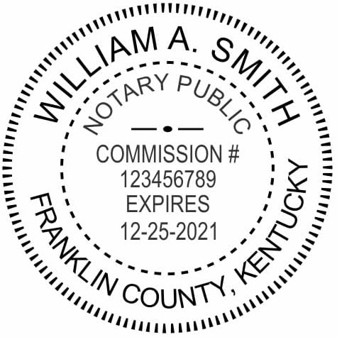 Custom Notary Embosser, Customizable for 37 Total States, Embossed Notary Seal | Great for Official Documents and Paperwork | Great Way to Certify Your Documents (Kentucky)