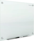 Quartet Magnetic Glass Dry Erase White Board, Infinity Frameless Mounting by Quartet