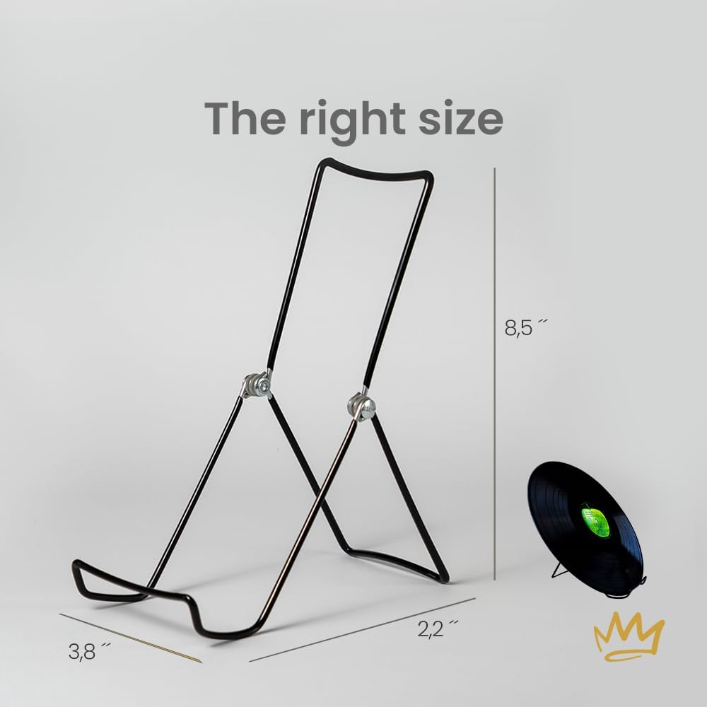 KINGDOM SOLUTIONS MADE IN USA 2-Pack Sturdy & Durable Adjustable Metal Easels to Display Books, Frames, Comics, Plates & More - Unique on the Market
