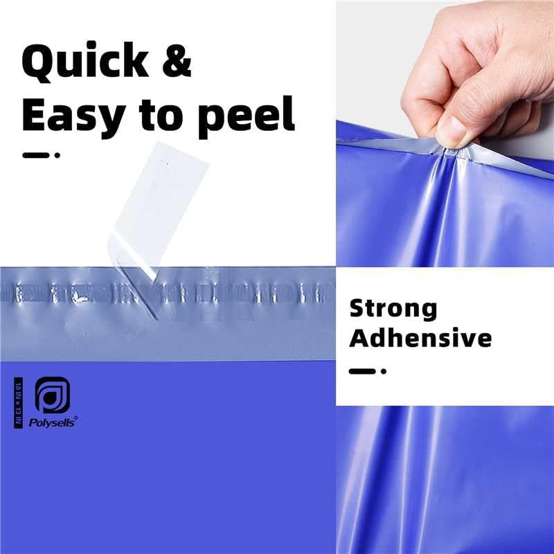 POLYSELLS 1000 pcs 10x13 Inches Purple Poly Mailers Shipping Envelopes, Strong Adhesive Sealing, Waterproof, and Tear-resistant Postal Mailing Bags for Clothing, Books, and Accessories