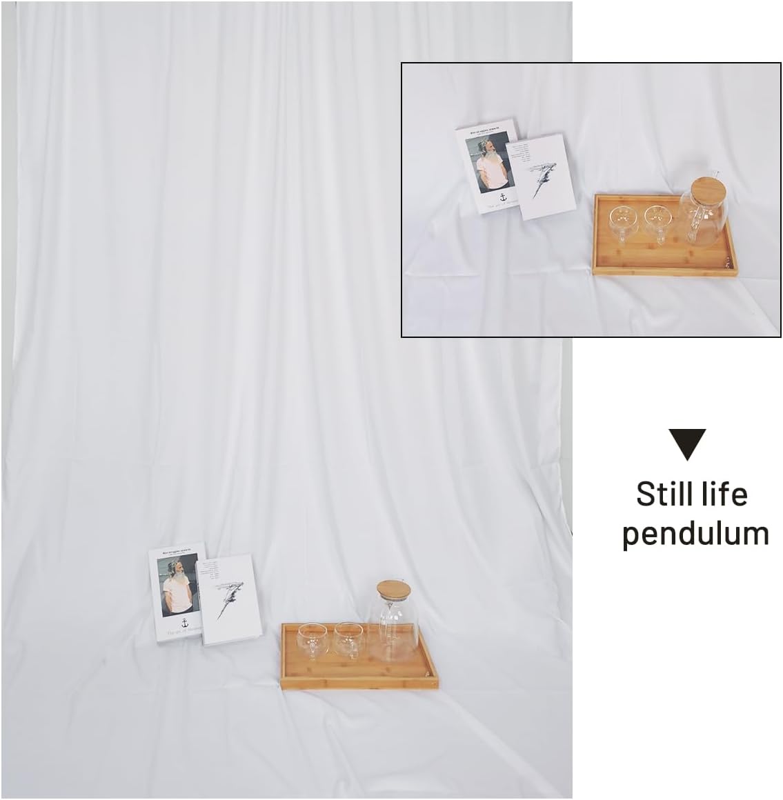White Backdrop Background 10 X 7 FT Large Photography Backdrop Photo Photoshoot Background Screen for Photography Photo Booth Backdrops Parties Curtain