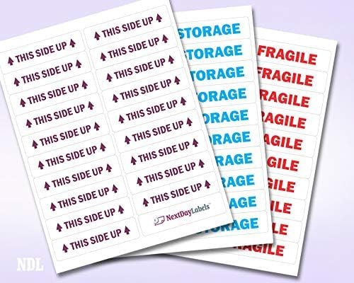 NextDayLabels – 4” x 1" Rectangular Sticker Labels for Printer - White Laser/Inkjet Printer Labels Return Address Labels Shipping Label Stickers (500 Sheets, 20 Per Sheet, 10000 Labels)