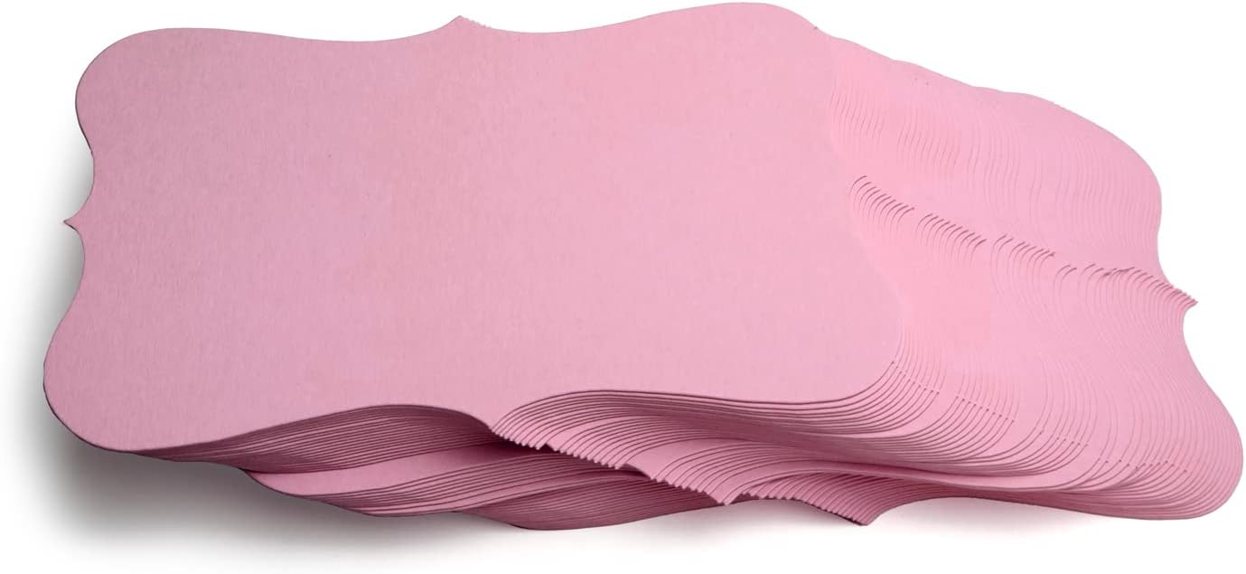 PPAPPAPPIYO 3x5 Pink index card stock/Set of 50 Blank index cards 350gsm (rose pink)