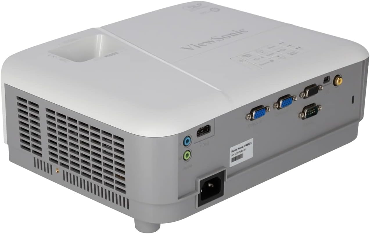 ViewSonic PA503S 4000 Lumens SVGA High Brightness Projector for Home and Office with HDMI Vertical Keystone