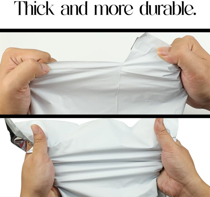 12 x 15.5 100pcs Shippozz Poly Mailers – Durable Shipping Envelopes with Strong Adhesive Seal, Waterproof and Tear-Resistant Design – Ideal for Clothing, Books, and Accessories