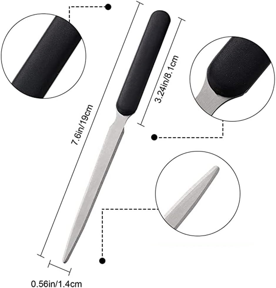 Office Letter Opener Stainless Steel 3PCS Envelope Openers Lightweight Mail Slitters Letter Knives for Office Home Supplies