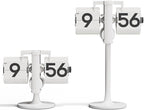 mooas Standing Height Adjustable Flip Desk Clock, Retro Vintage Analog Design by mooas