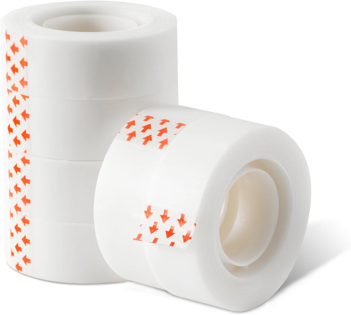 FeFu 96 Rolls Invisible Tape Refills 3/4 Inch X 1000 in, Translucent Tape for Dispenser Refill 1 Inch Core Easy Tear