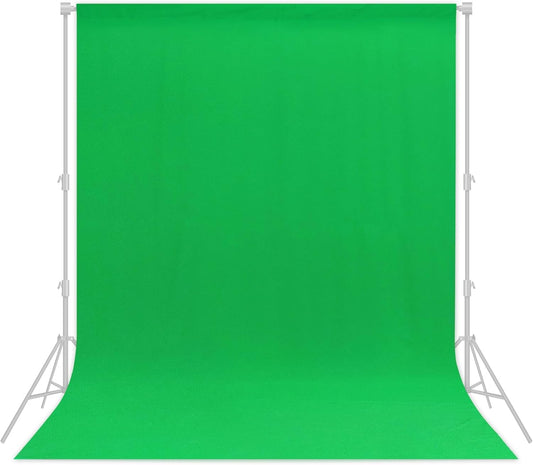 Green Backdrop 6x8ft – Professional Photography Backdrop for Photoshoots, Studio & Portraits, Wrinkle-Free, Opaque, Machine Washable Polyester, Non-Fading, Reusable for Photo Background