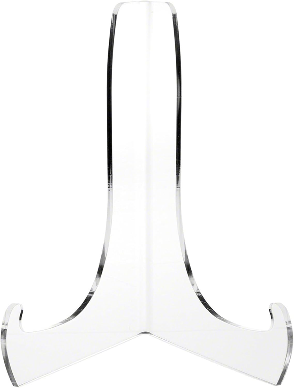 Plymor Clear Acrylic 60-Degree Angle Easel With Shallow Support Ledges, 9" H x 7" W x 5.75" D