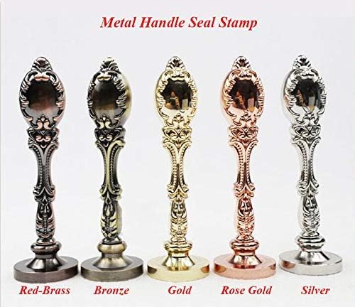 Vintage Customize Personalized Custom Monogram Initials Wedding Wax Seal Stamp Melting Spoon Stick Candle Wooden Gift Box Invitation Gift Wrap Package Custom Logo Word Sealing Wax Stamp Set